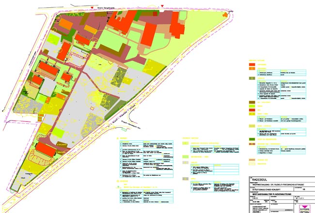 Vorhabenbezogener Bebauungsplan mit Grünordnungsplan (Wettbewerbsrealisierung) für ein Wohngebiet mit hohem Durchgrünungsgrad in Radebeul
