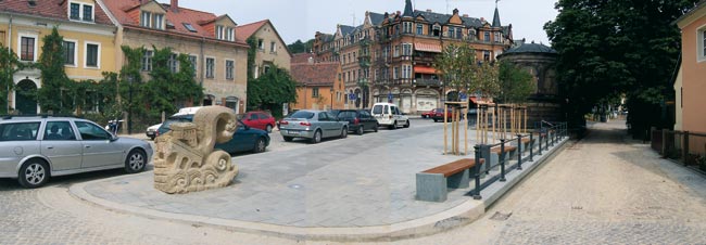 Neugestaltung des Dorfplatzes in Dresden - Loschwitz
