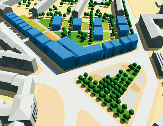 Städtebaulicher Wettbewerb für den Wettiner Wohnpark in Dresden - Wilsdruffer Vorstadt
