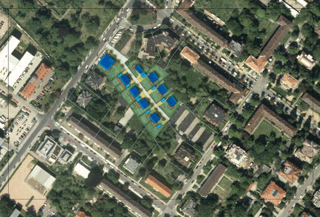 Städtebauliches und architektonisches Konzept für einen Wohnpark in Dresden - Südvorstadt
